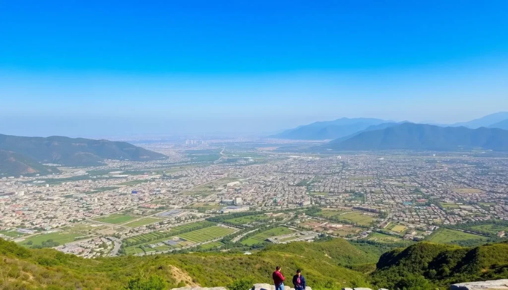 Panoramic view of Islamabad from Daman-e-Koh viewpoint during daytime