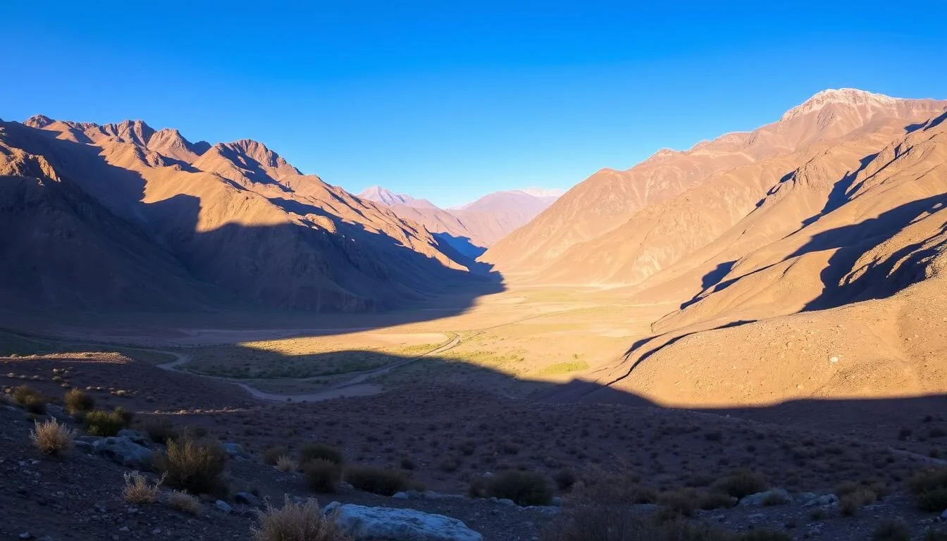 Panoramic view of Kirthar National Park's rugged mountain landscape in Pakistan