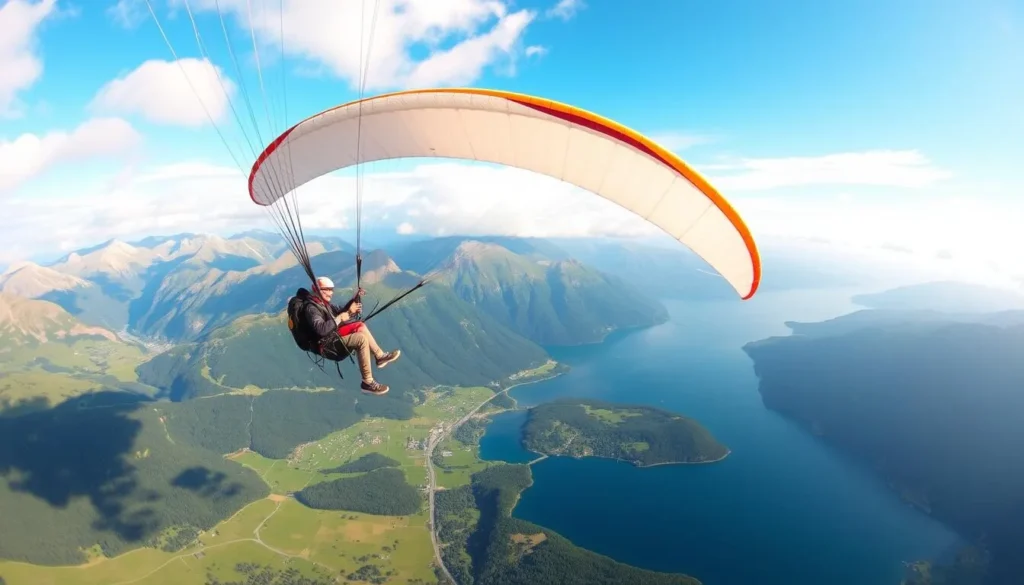 Paragliding in Voss, Norway