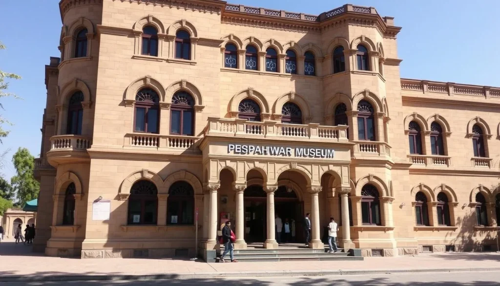 Peshawar Museum building with its distinctive Victorian-era architecture