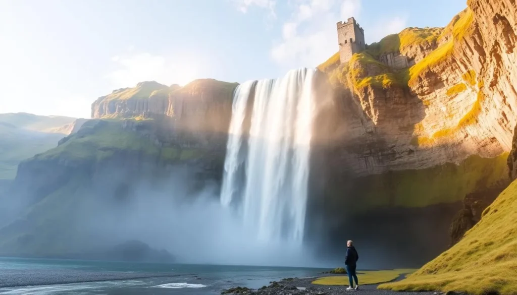 Picture yourself standing in front of the majestic Castle Falls, feeling the mist on your face.