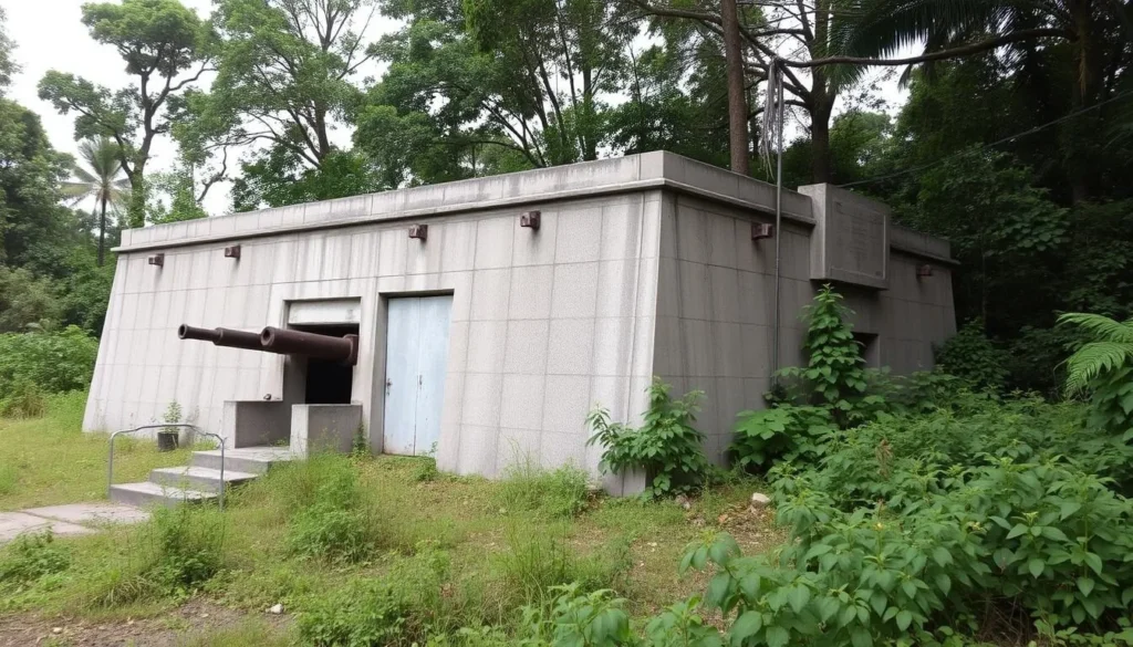 Preserved World War II bunker in Chattogram showing historical military architecture