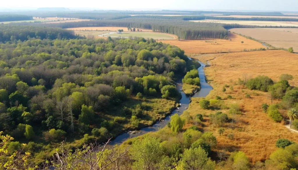 Pristine landscape of Bardiya National Park showing conservation efforts