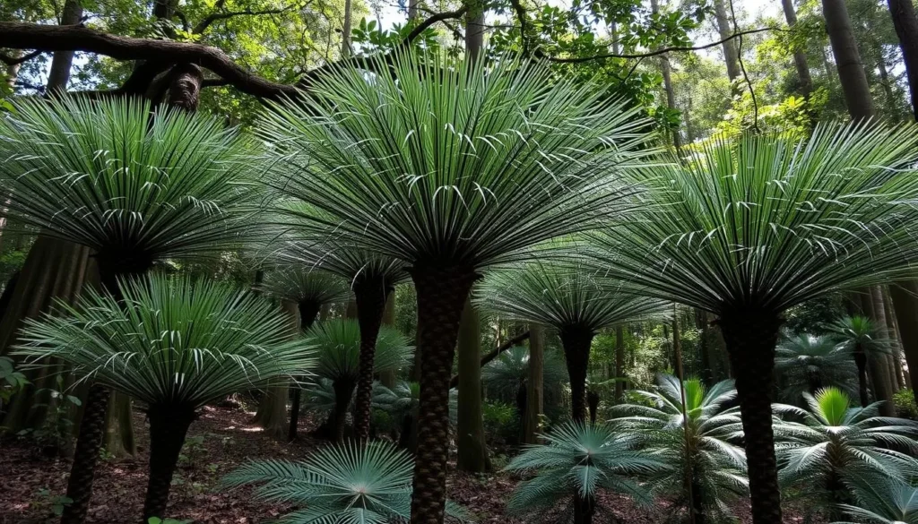 Rare Cycas pectinata plants growing in their natural habitat at Baroiyadhala