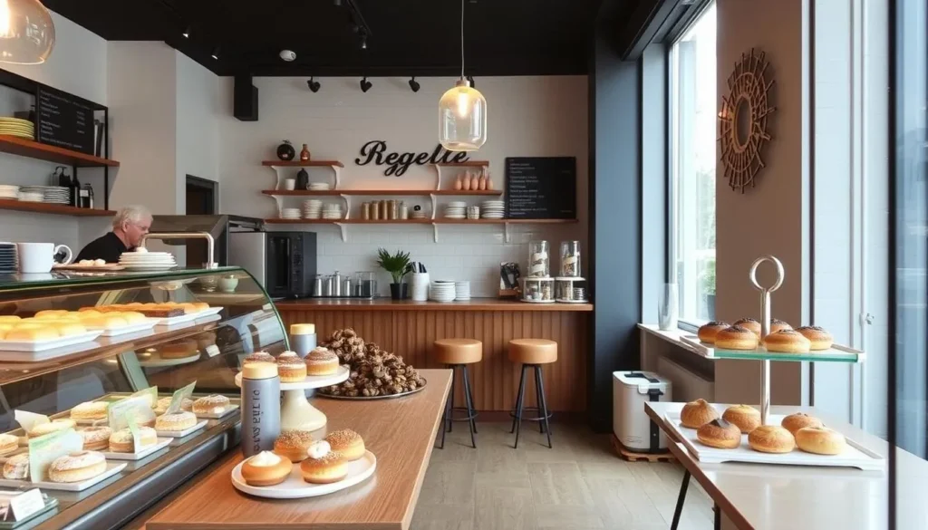 Rebelle Cafe Turku interior with a cozy atmosphere and delicious pastries