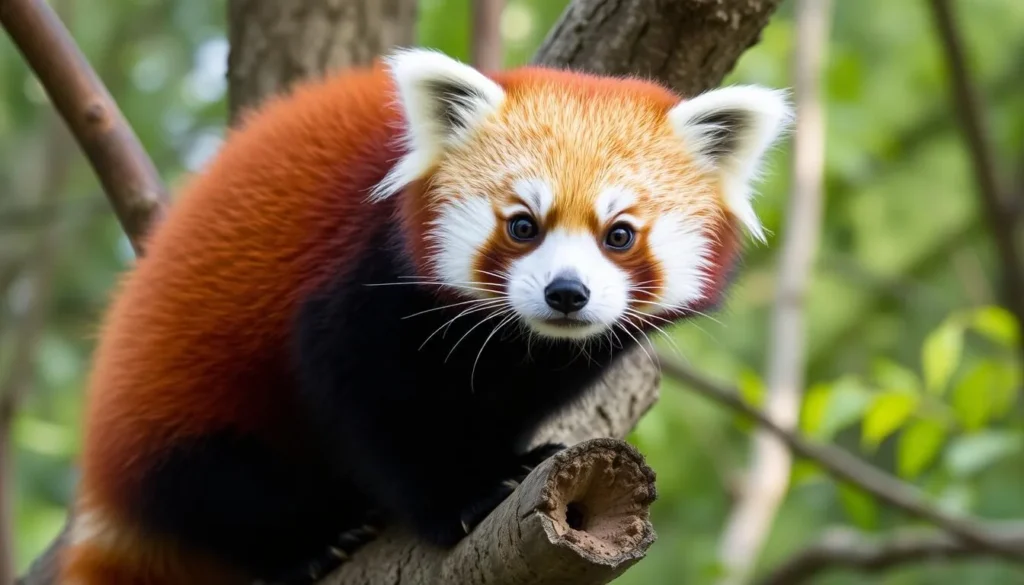 Red panda at Padmaja Naidu Himalayan Zoological Park in Darjeeling, West Bengal things to do
