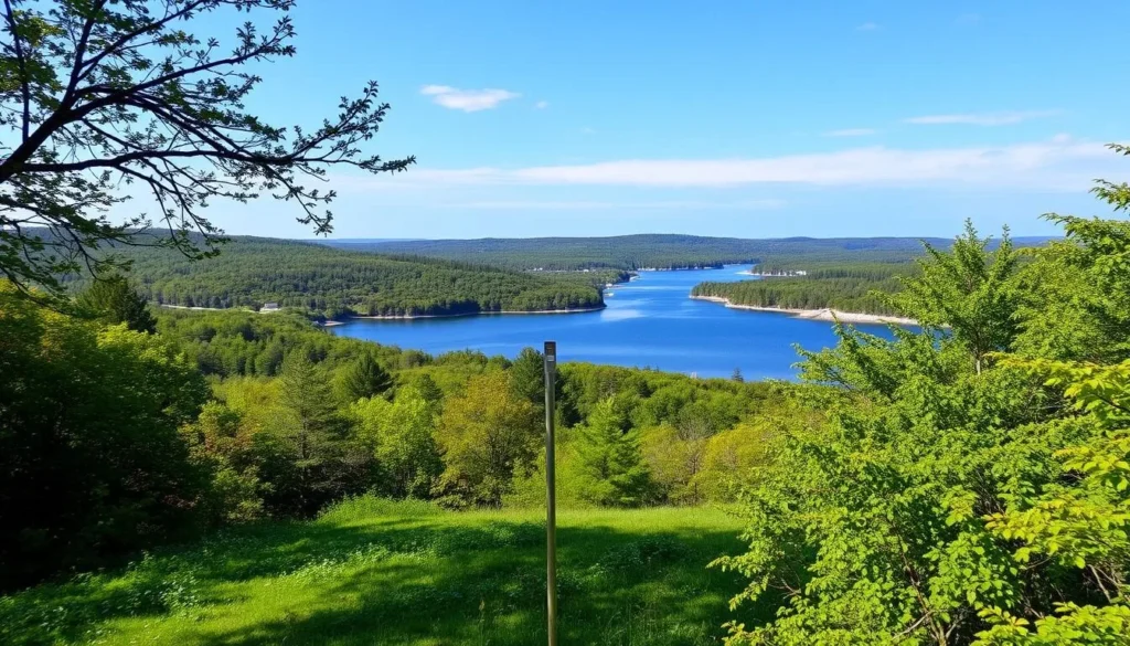 Serene landscape of Ängsö Island with lush greenery and a tranquil atmosphere