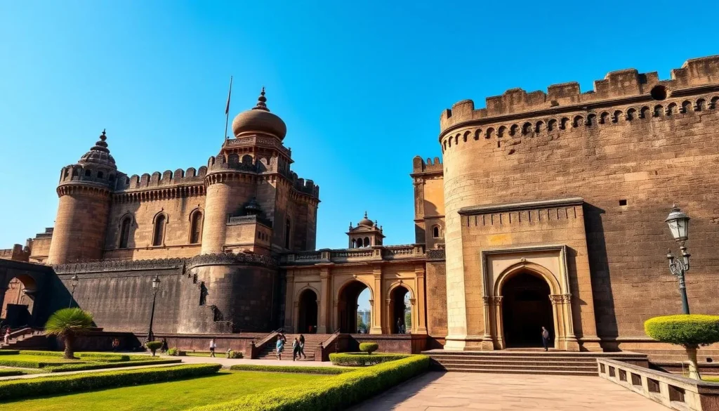 Shaniwar Wada Palace fortress in Pune with its impressive architecture and historical significance Shaniwar Wada Palace fortress in Pune with its impressive architecture and historical significance