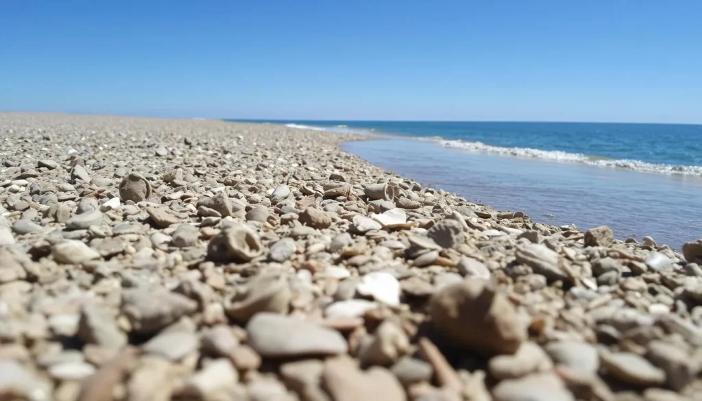 Shoreline of Salton Sea State Recreation Area showing the unique beach texture Shoreline of Salton Sea State Recreation Area showing the unique beach texture
