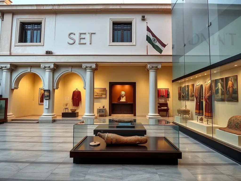 Sindh Museum in Hyderabad Pakistan displaying cultural artifacts