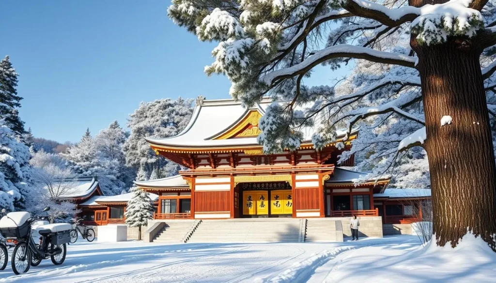 Snow-covered Toshogu Shrine in Nikko during winter Snow-covered Toshogu Shrine in Nikko during winter