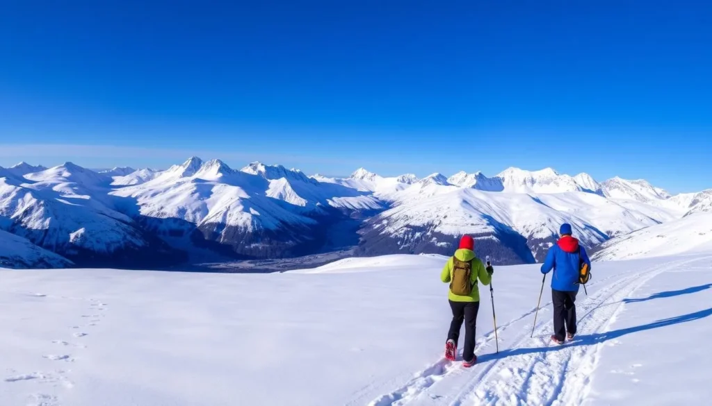 Snowshoeing in Romsdalen mountains