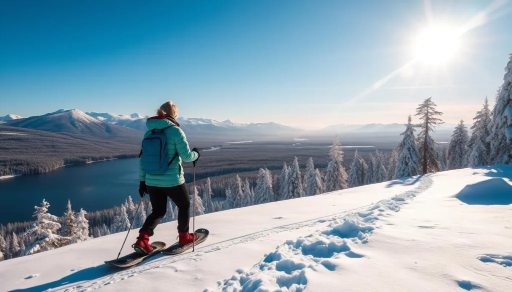 Snowshoeing through pristine landscapes in Urho Kekkonen National Park