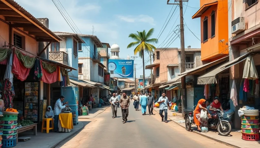 Street scene in Feni Bangladesh showing local life and culture