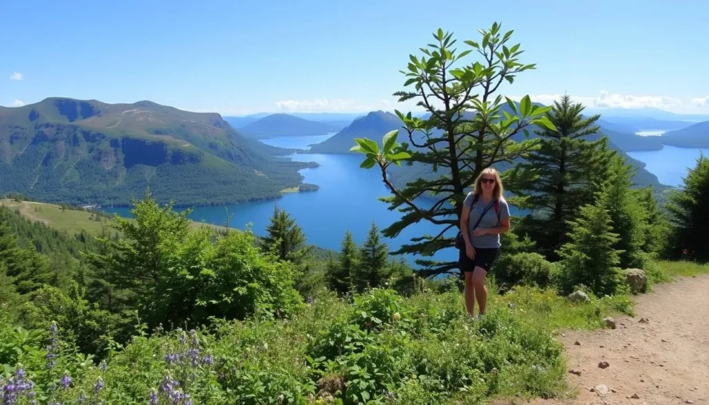 Summer hiking trails around Lake Tyrifjorden
