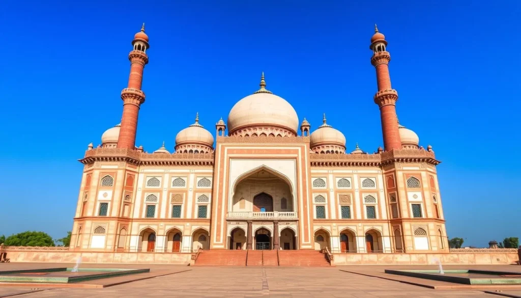 Taj-ul-Masjid in Bhopal, one of the largest mosques in Asia Taj-ul-Masjid in Bhopal, one of the largest mosques in Asia