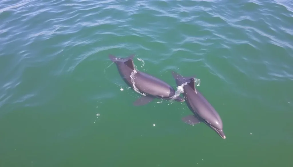 Take a dolphin watching tour in the waters around Barbour Island, Georgia.