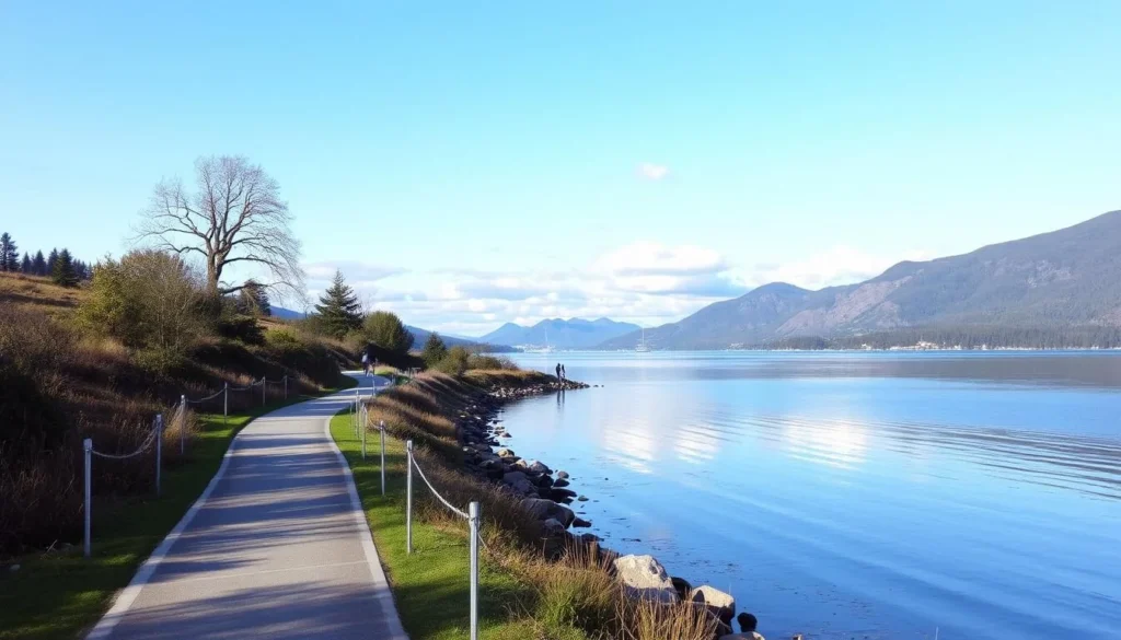 Take a leisurely walk along the lakeside paths of Lake Randsfjorden