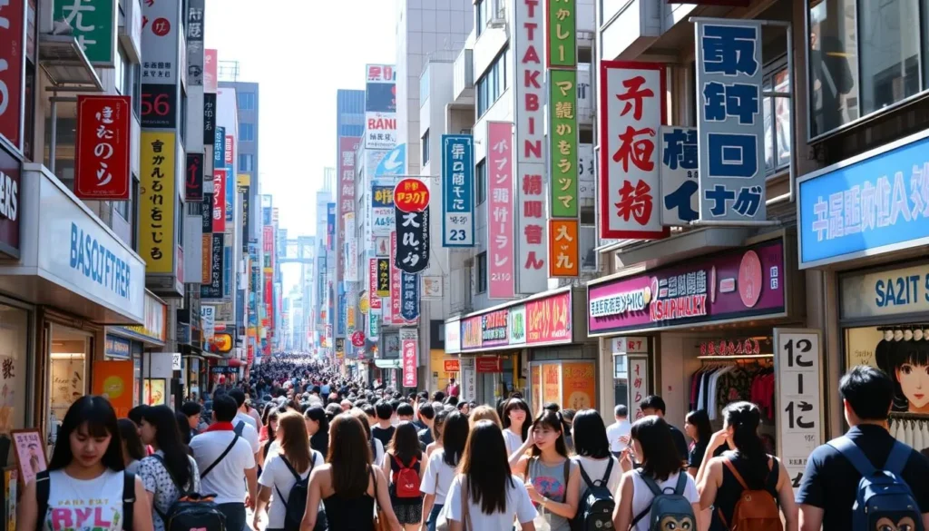 Takeshita Street in Harajuku filled with fashion boutiques, a shopping highlight when exploring the best things to do in Tokyo Japan Takeshita Street in Harajuku filled with fashion boutiques, a shopping highlight when exploring the best things to do in Tokyo Japan