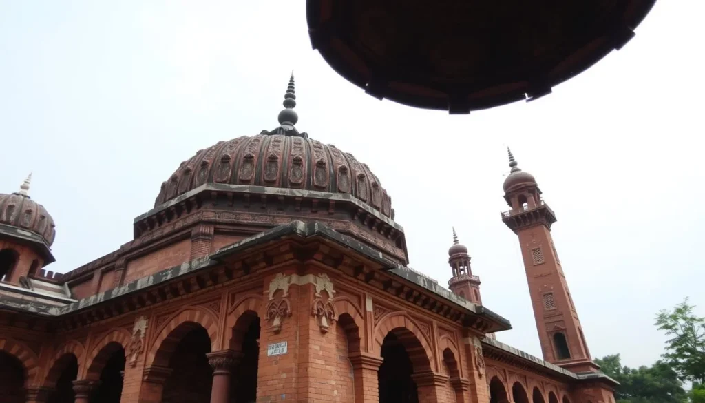 Tantipara Masjid in Gaur Bangladesh showing intricate terracotta work
