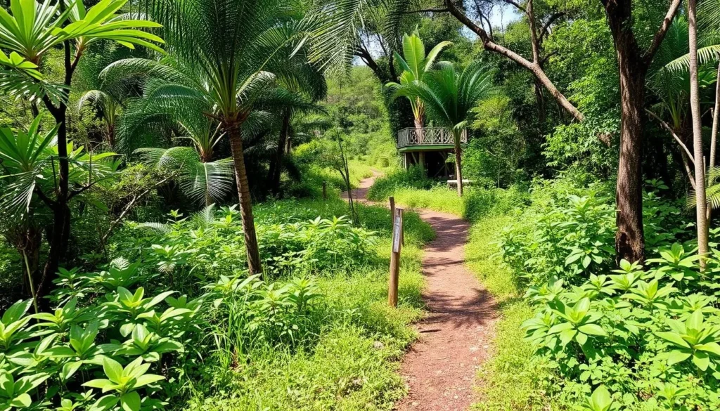 Taquaras Ecological Trail in Balneario Camboriu, Brazil