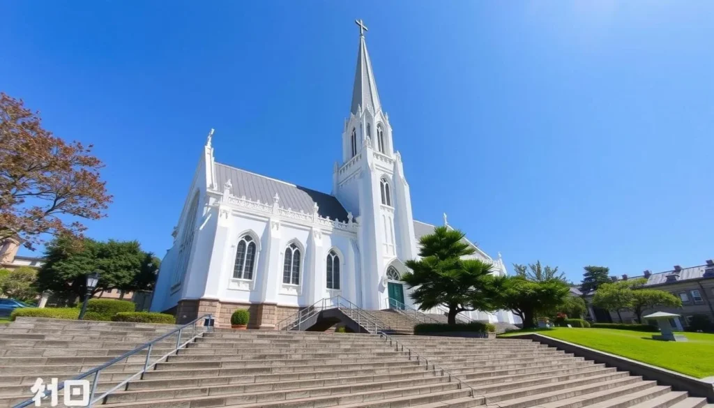 The Gothic-style Oura Cathedral, Japan's oldest surviving Christian church in Nagasaki City