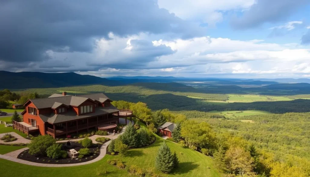 The Lodge at Mount Magazine with panoramic views
