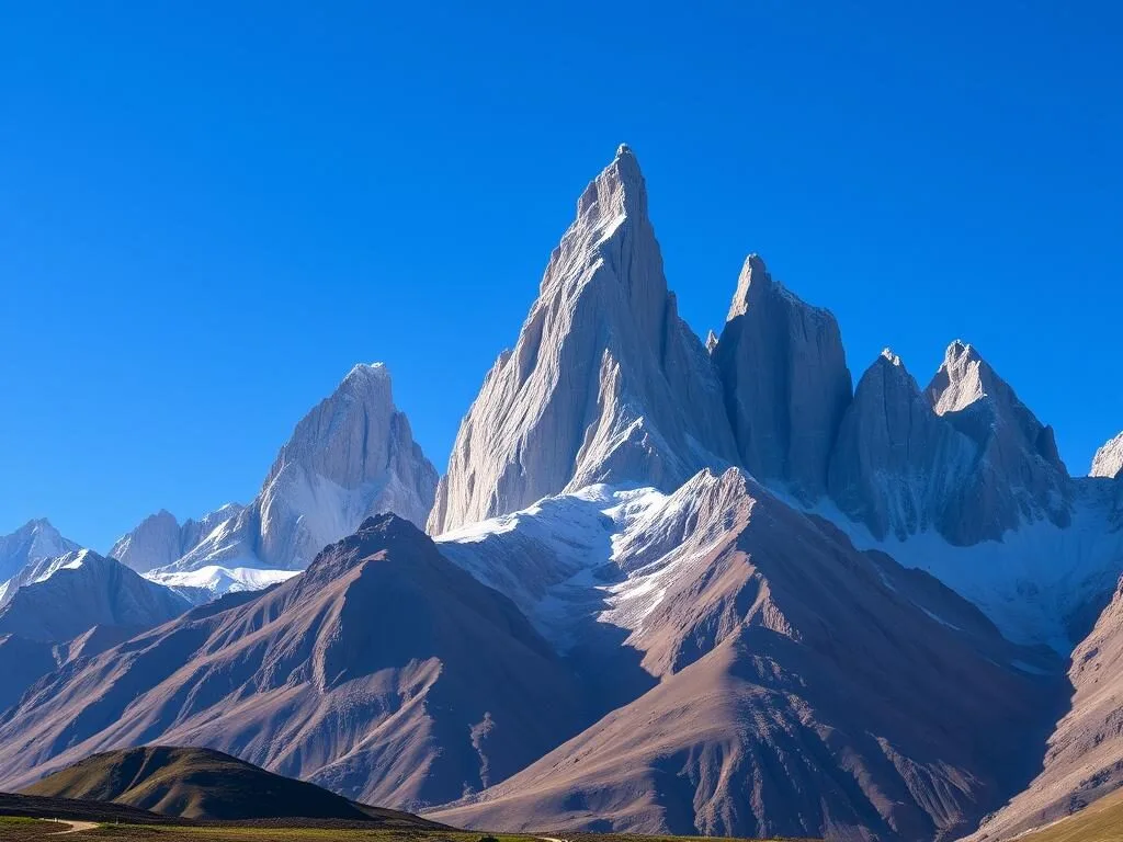 The dramatic Passu Cones mountain peaks near Attabad Lake