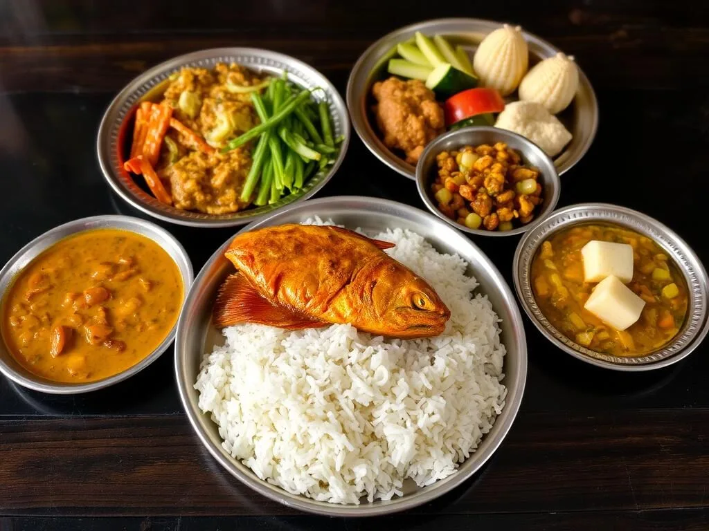Traditional Bengali cuisine available near Gaur Bangladesh Traditional Bengali cuisine available near Gaur Bangladesh