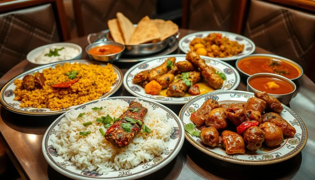 Traditional Pakistani cuisine served at a local restaurant in Sialkot