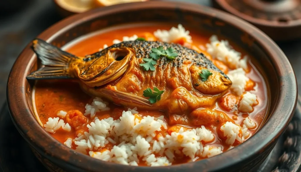 Traditional fish curry prepared with fresh catch from Hakaluki Haor