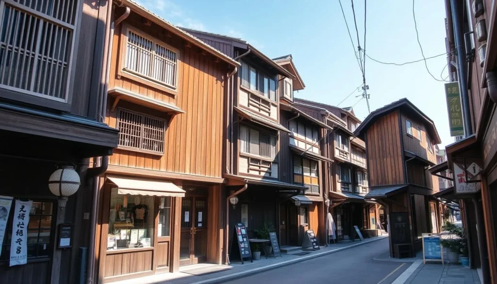 Traditional merchant houses in Naramachi district of Nara