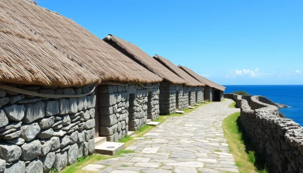 Traditional stone houses in Chavayan Village, Sabtang Island