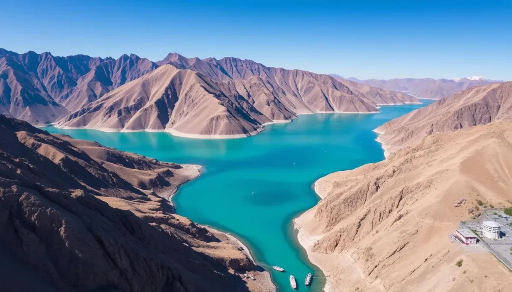 Turquoise waters of Attabad Lake in Hunza Valley, Pakistan