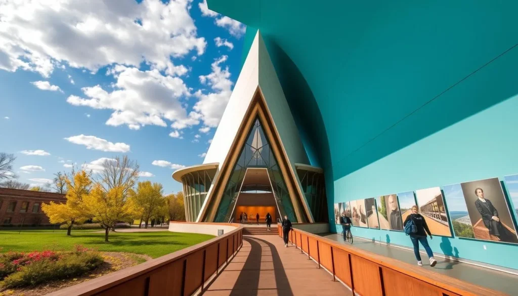 Visit Crystal Bridges Museum of American Art in Bentonville, showcasing world-class art and cultural exhibits.