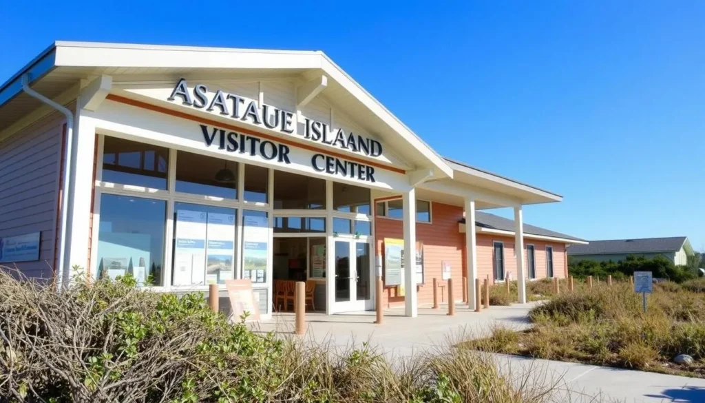 Visitor center at Assateague Island National Seashore Maryland