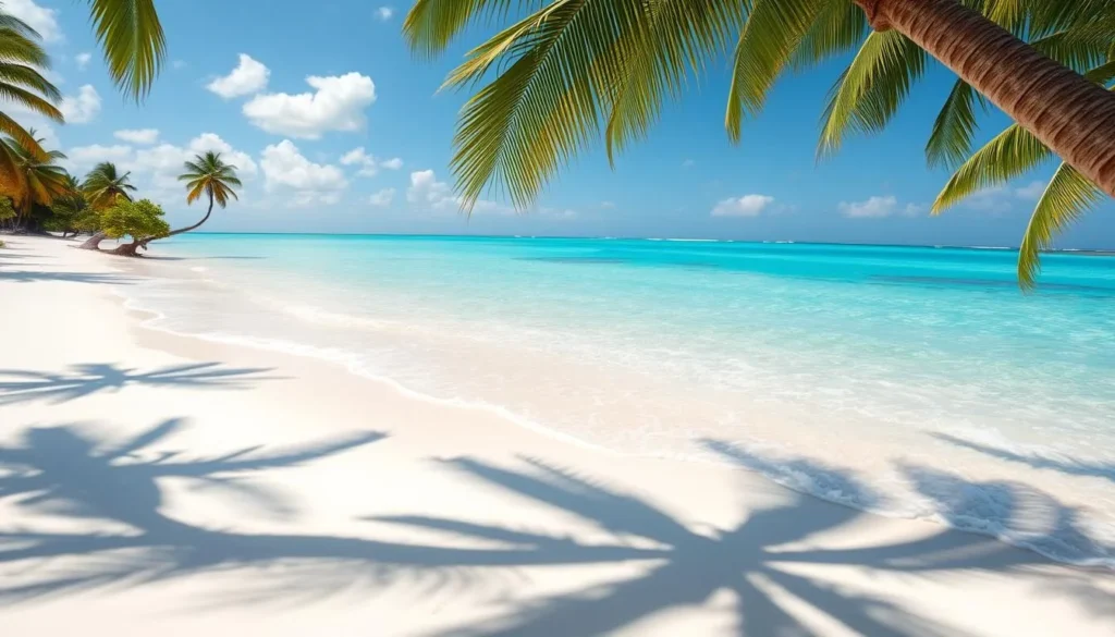 White sand beach on Bocot Island, Philippines with crystal clear water White sand beach on Bocot Island, Philippines with crystal clear water