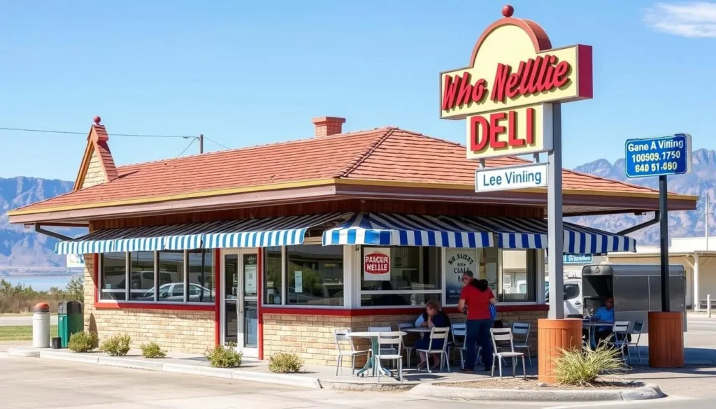 Whoa Nellie Deli at the Mobil gas station in Lee Vining Whoa Nellie Deli at the Mobil gas station in Lee Vining