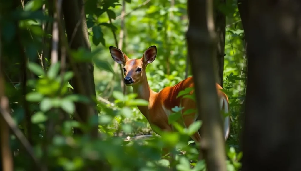 Wildlife spotted in Khadim Nagar National Park Bangladesh - barking deer in natural habitat