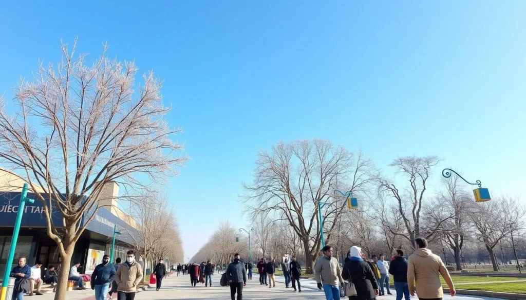 Winter scene in Gujranwala showing pleasant weather conditions ideal for tourism