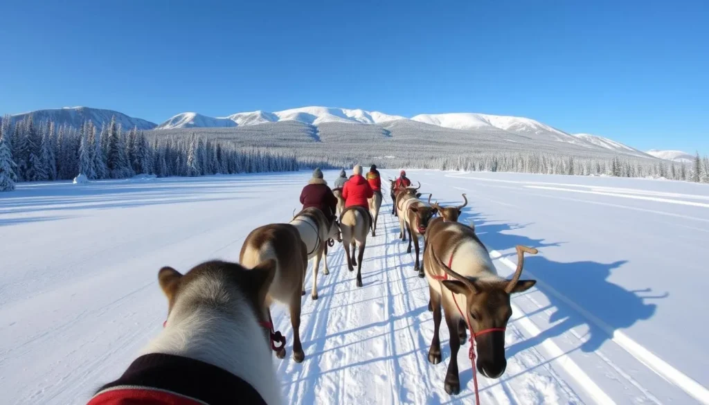 reindeer sledding Abisko