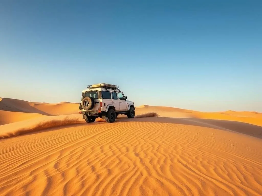 4x4 desert safari near Al Shamal Qatar with dune bashing