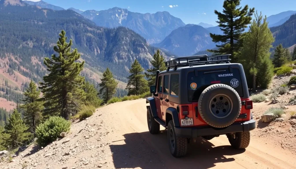 4x4 vehicle navigating the rugged roads within Cumbres de Monterrey National Park