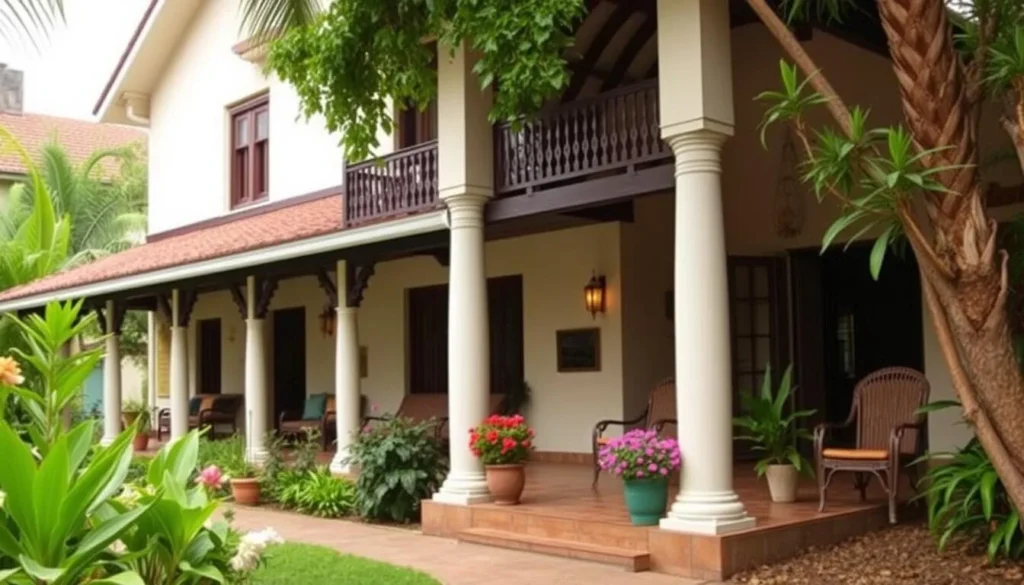 A boutique hotel in Antsiranana (Diego Suarez) with colonial architecture and tropical garden A boutique hotel in Antsiranana (Diego Suarez) with colonial architecture and tropical garden