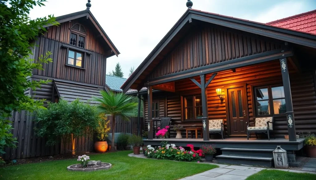 A cozy guesthouse in Kalyazin with traditional Russian architecture and garden