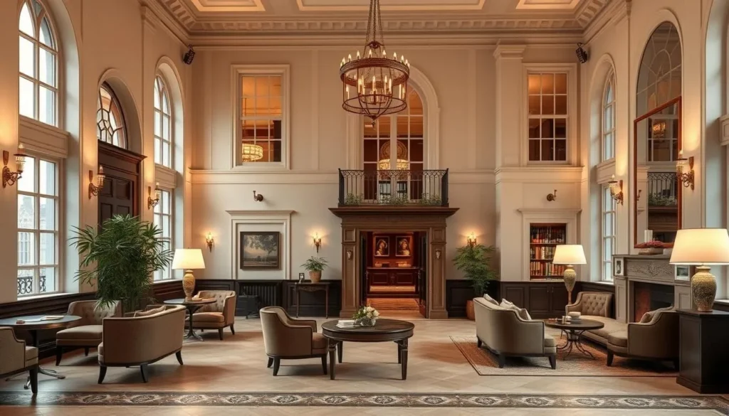 A luxury hotel in Cambridge with historic architecture and elegant interiors