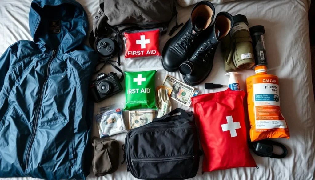 A visitor packing essential items for a trip to Pitcairn Island