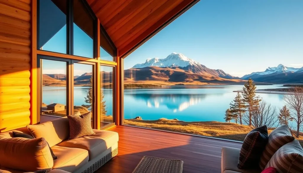 Accommodation with views of Lake Pukaki and Mount Cook
