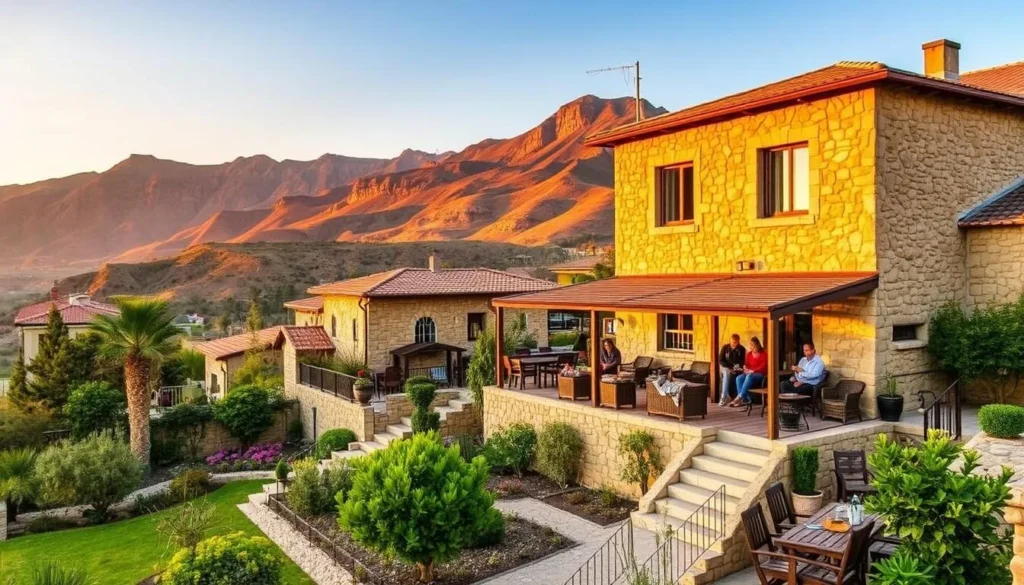 Accommodations near Nimrod Fortress National Park showing lodging options in the scenic Golan Heights region Accommodations near Nimrod Fortress National Park showing lodging options in the scenic Golan Heights region