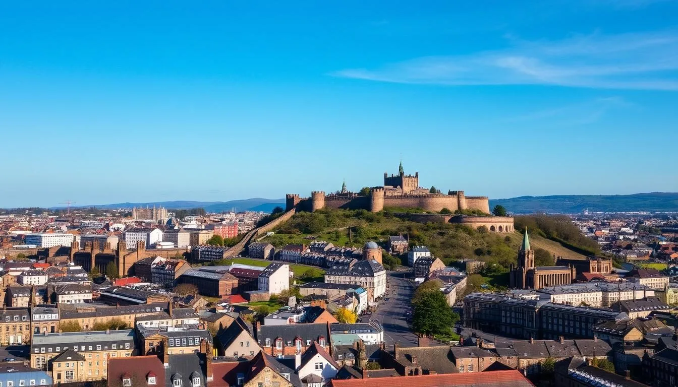 Aerial view of Edinburgh, Scotland, United Kingdom: Best Things to Do include exploring this historic city